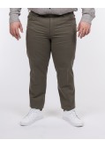 Pantalon chino twill grande taille vert kaki