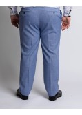Pantalon de costume grande taille bleu ciel