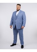 Pantalon de costume grande taille bleu ciel