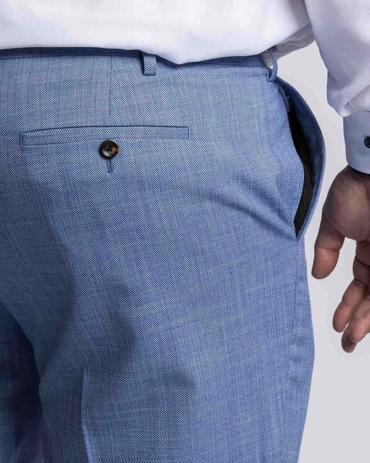 Pantalon de costume grande taille bleu ciel