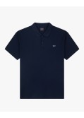 Polo piqué grande taille bleu marine