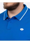 Polo jersey grande taille bleu