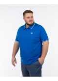 Polo jersey grande taille bleu