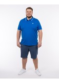 Polo jersey grande taille bleu