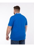 Polo jersey grande taille bleu