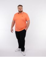 Polo Paddy grande taille corail