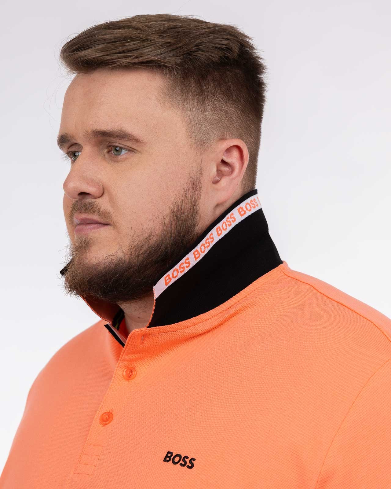 Polo Paddy grande taille corail