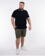 Polo piqué grande taille bleu marine