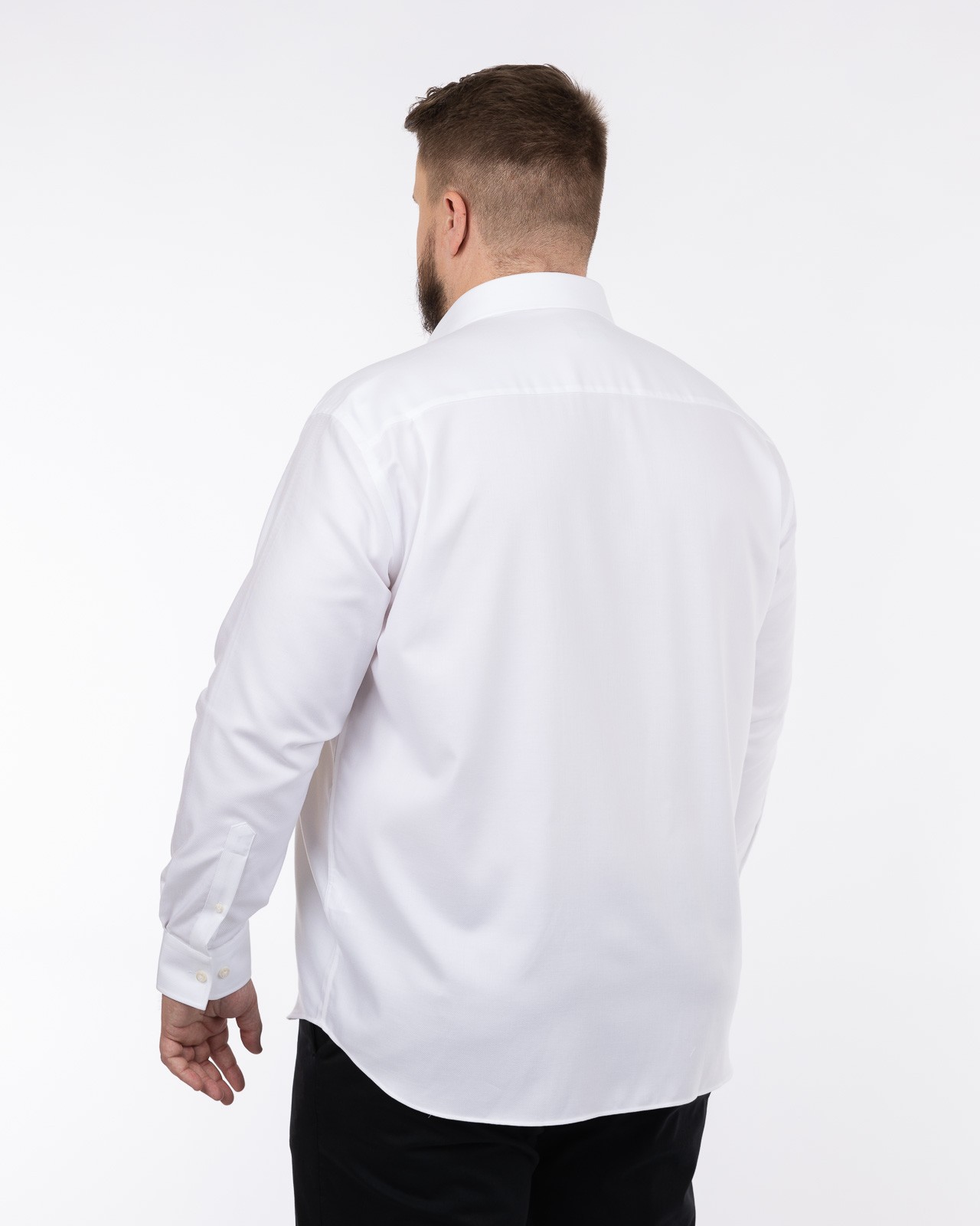 Chemise twill non iron grande taille blanc