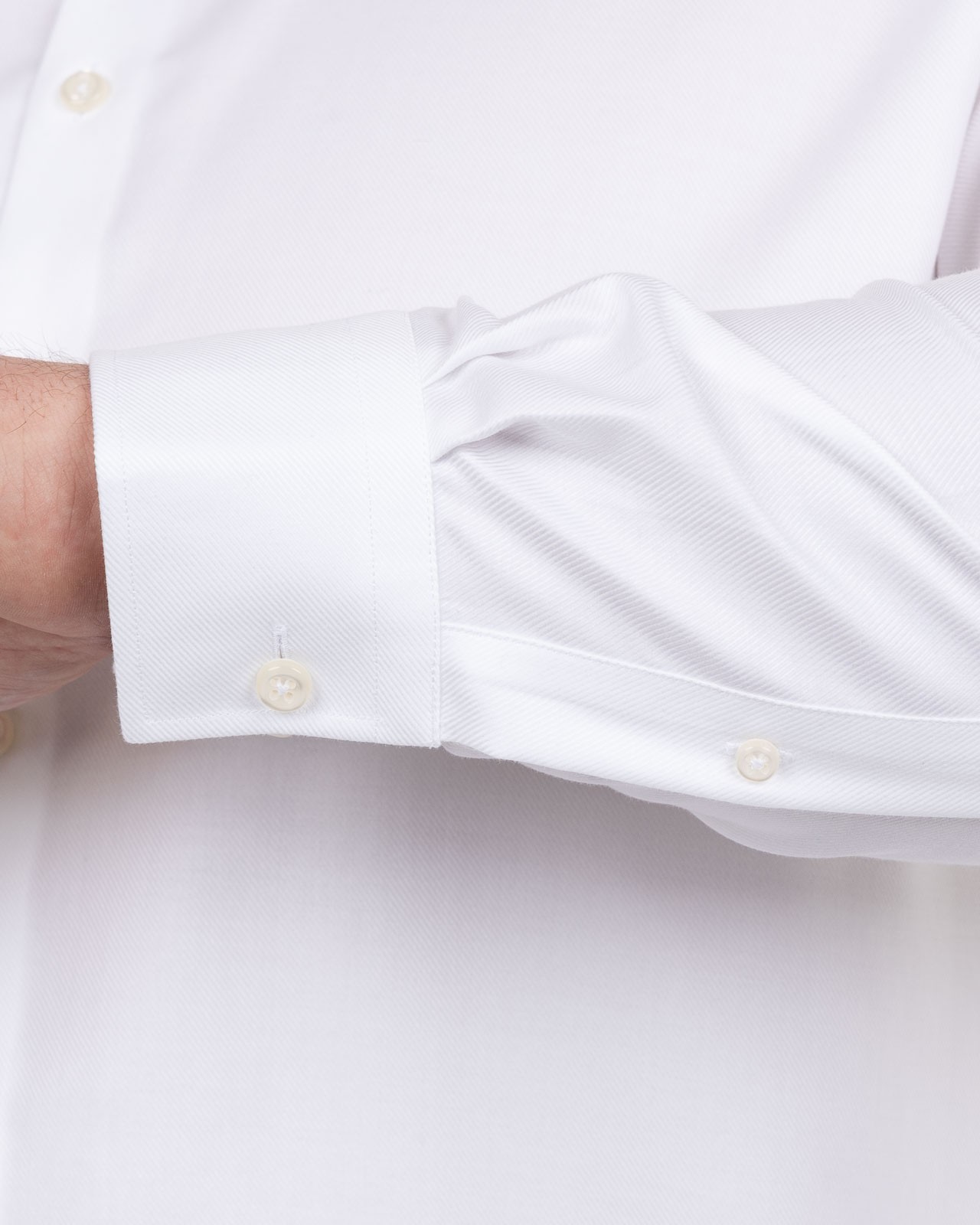 Chemise twill non iron grande taille blanc