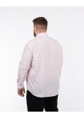 Chemise twill non iron grande taille rose
