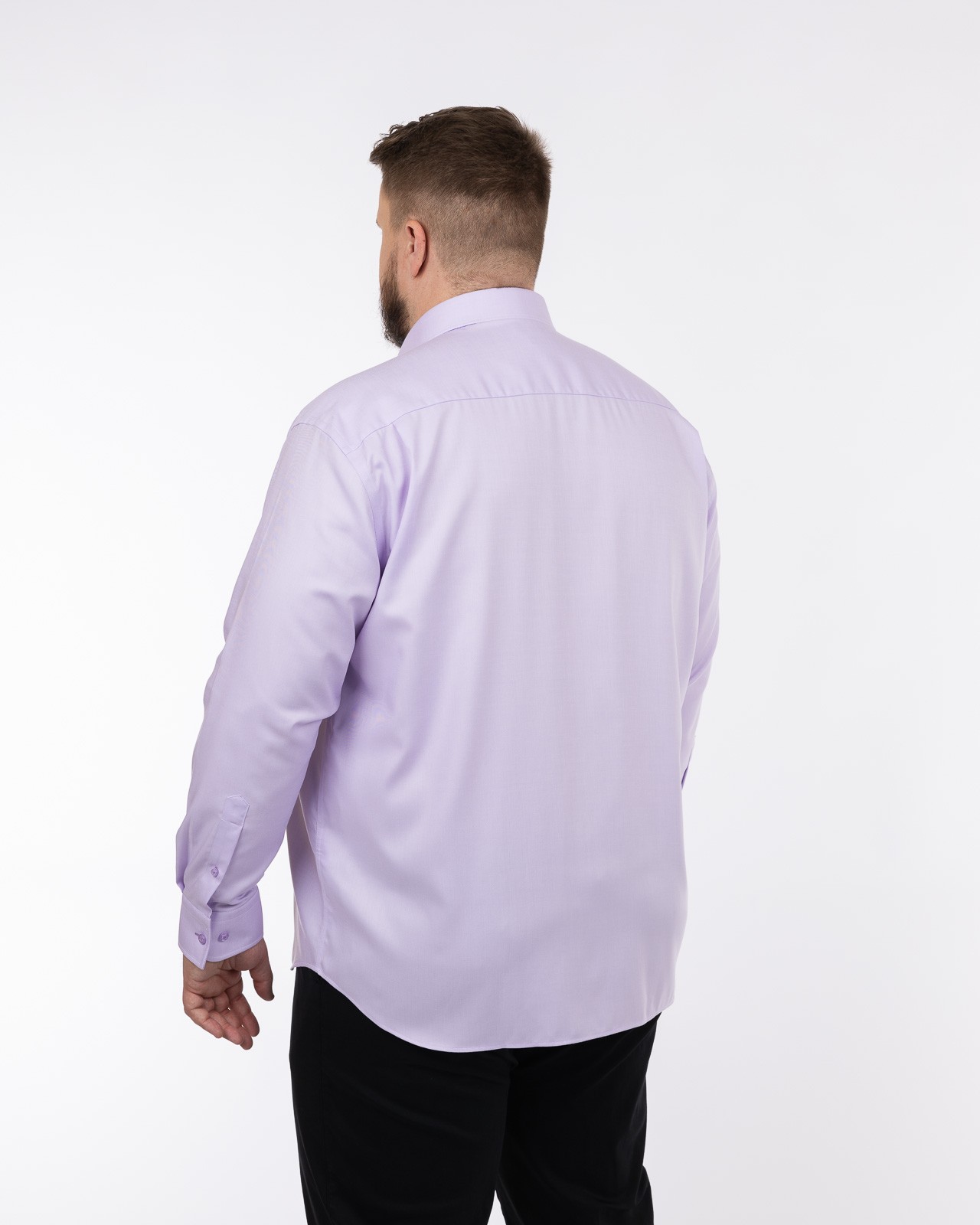 Chemise twill non iron grande taille violet