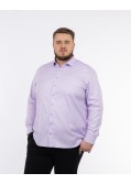 Chemise twill non iron grande taille violet