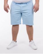 Short chino grande taille bleu ciel