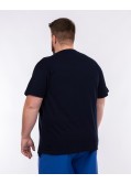 Tee shirt flammé pour homme grand bleu marine