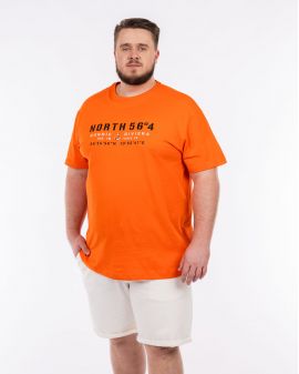 Tee shirt jersey grande taille orange