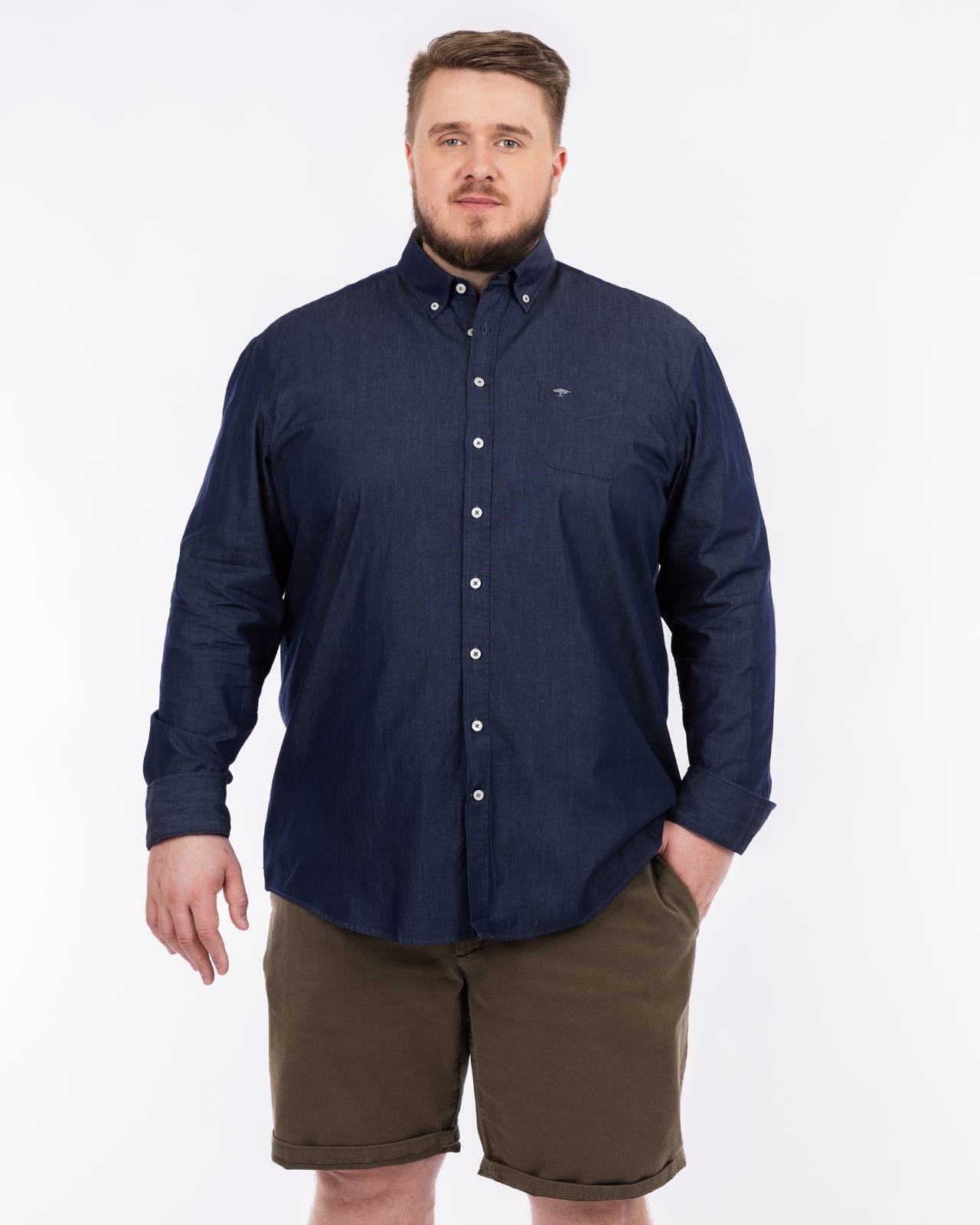 Chemise manches extra-longues 72 cm bleu indigo