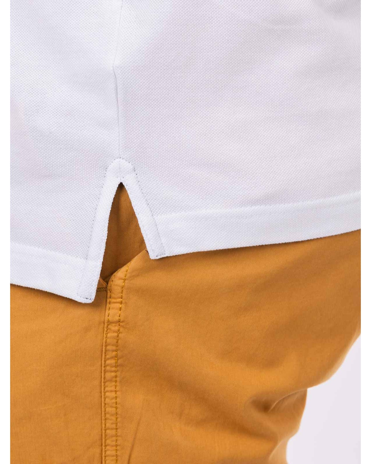 Polo piqué grande taille blanc