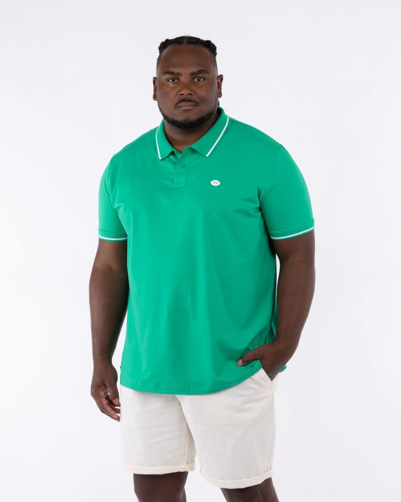 Polo jersey grande taille vert