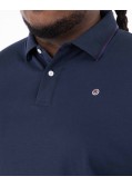 Polo piqué grande taille bleu marine