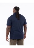 Polo piqué grande taille bleu marine