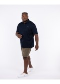 Polo piqué grande taille bleu marine