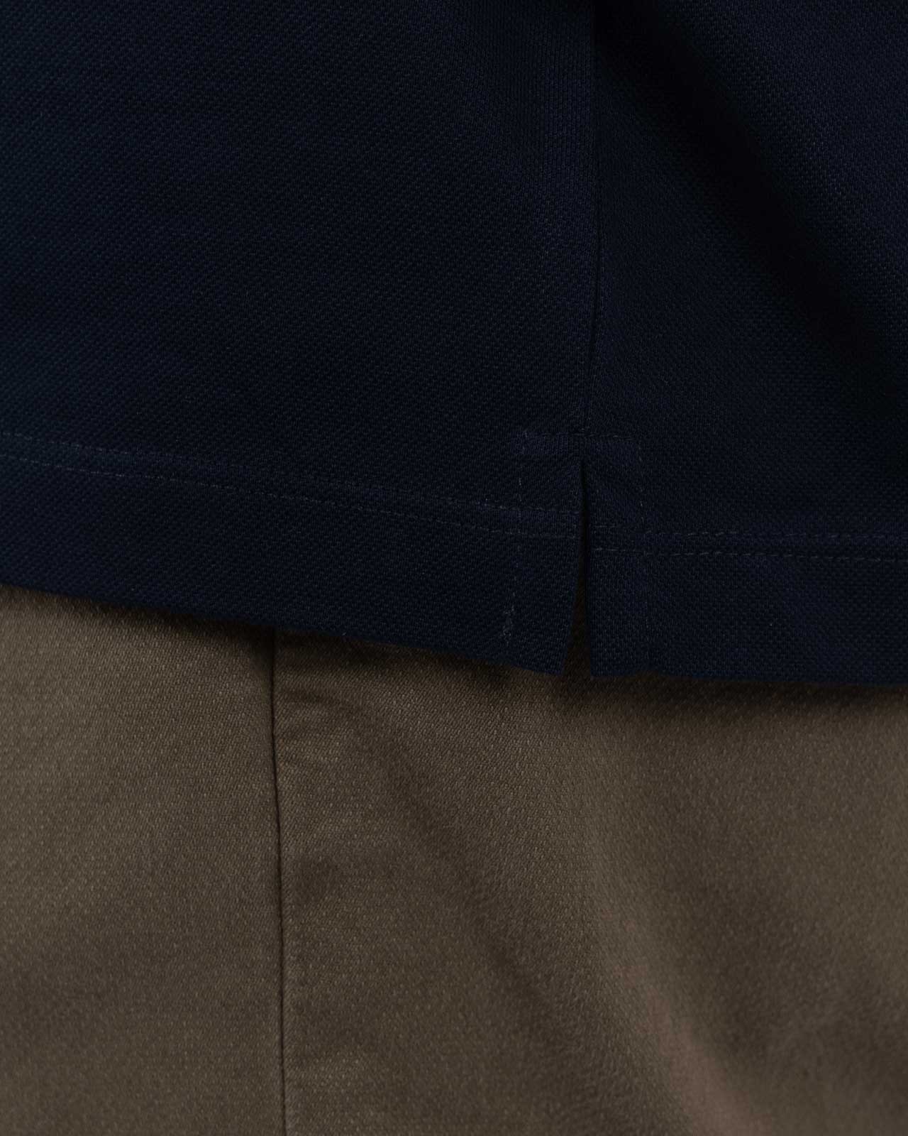 Polo piqué grande taille bleu marine