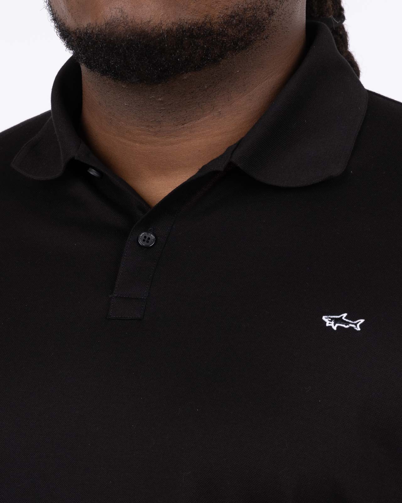 Polo piqué grande taille noir