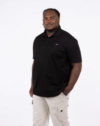 Polo piqué grande taille noir