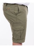 Short cargo grande taille vert kaki