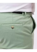 Short chino tencel grande taille vert amande