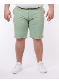 Short chino tencel grande taille vert amande