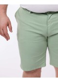 Short chino tencel grande taille vert amande