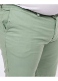 Short chino tencel grande taille vert amande