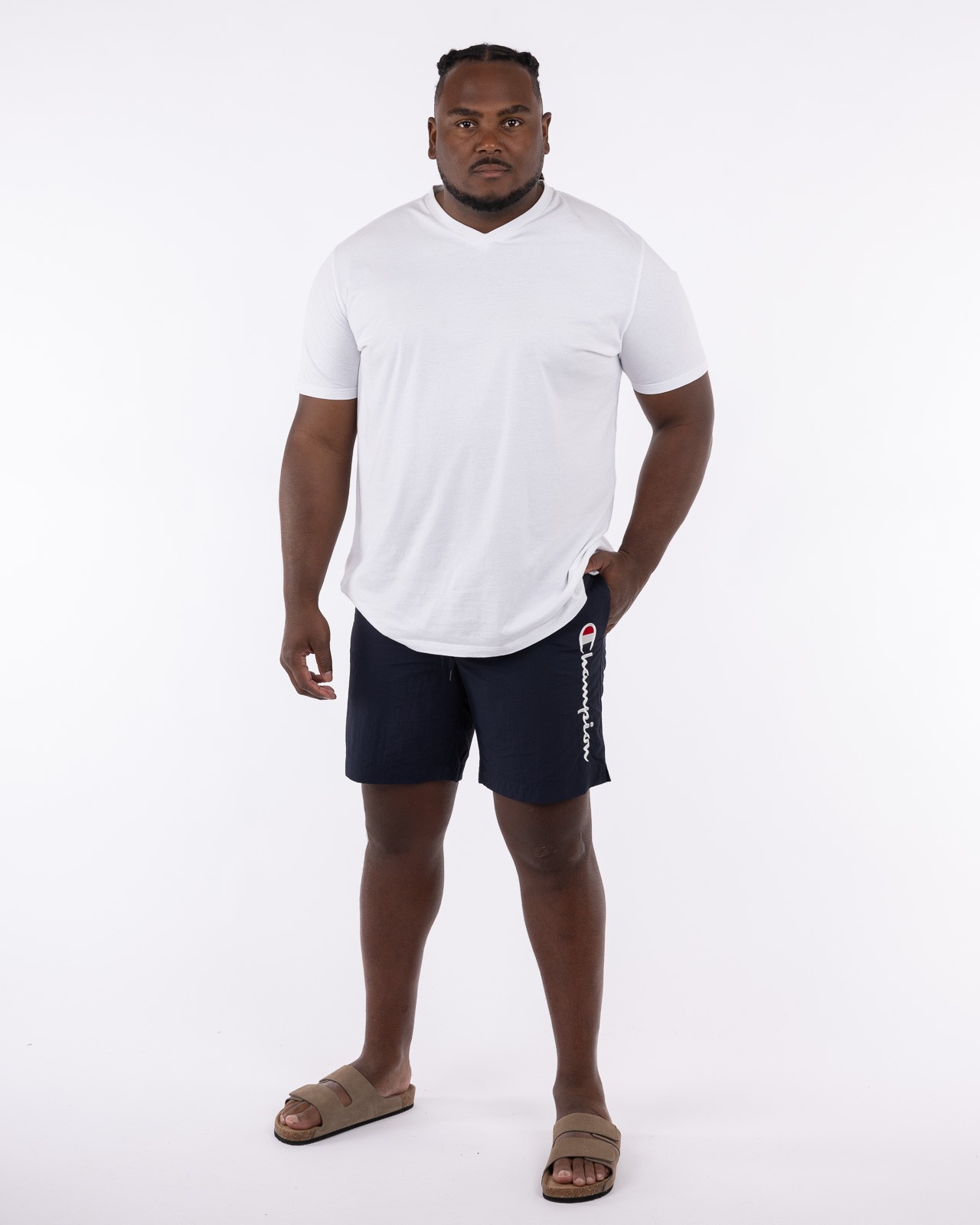 Short de bain grande taille bleu marine