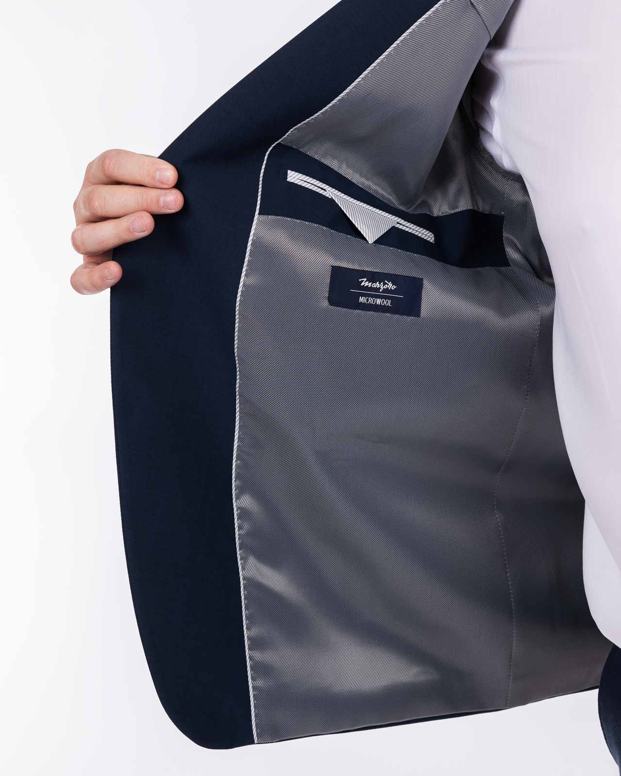 Veste de costume travel grande taille bleu marine