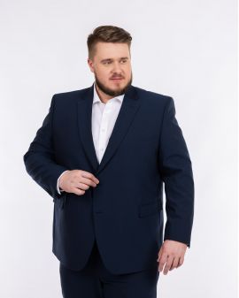 Veste de costume travel grande taille bleu marine