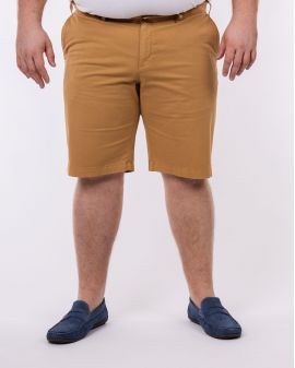 Short chino grande taille camel