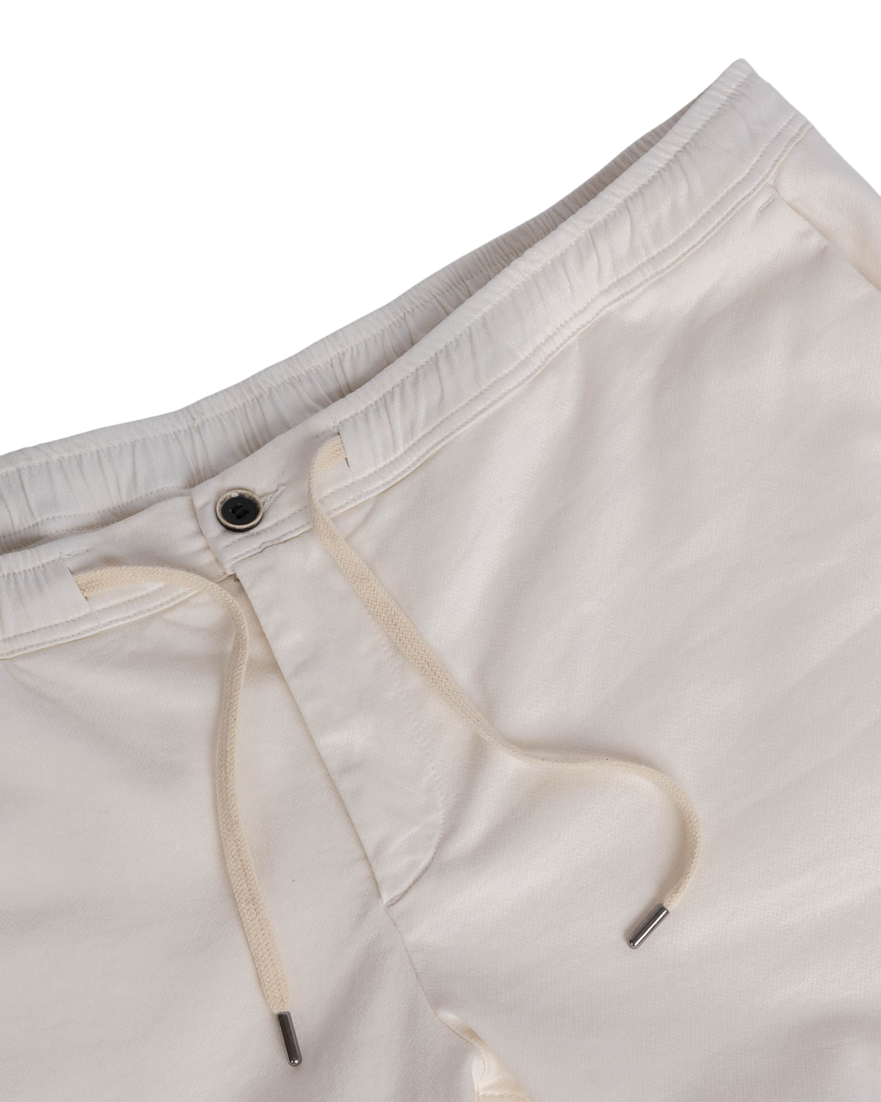 Short en maille stretch grande taille blanc cassé