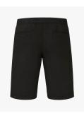 Short chino en coton et lin grande taille noir