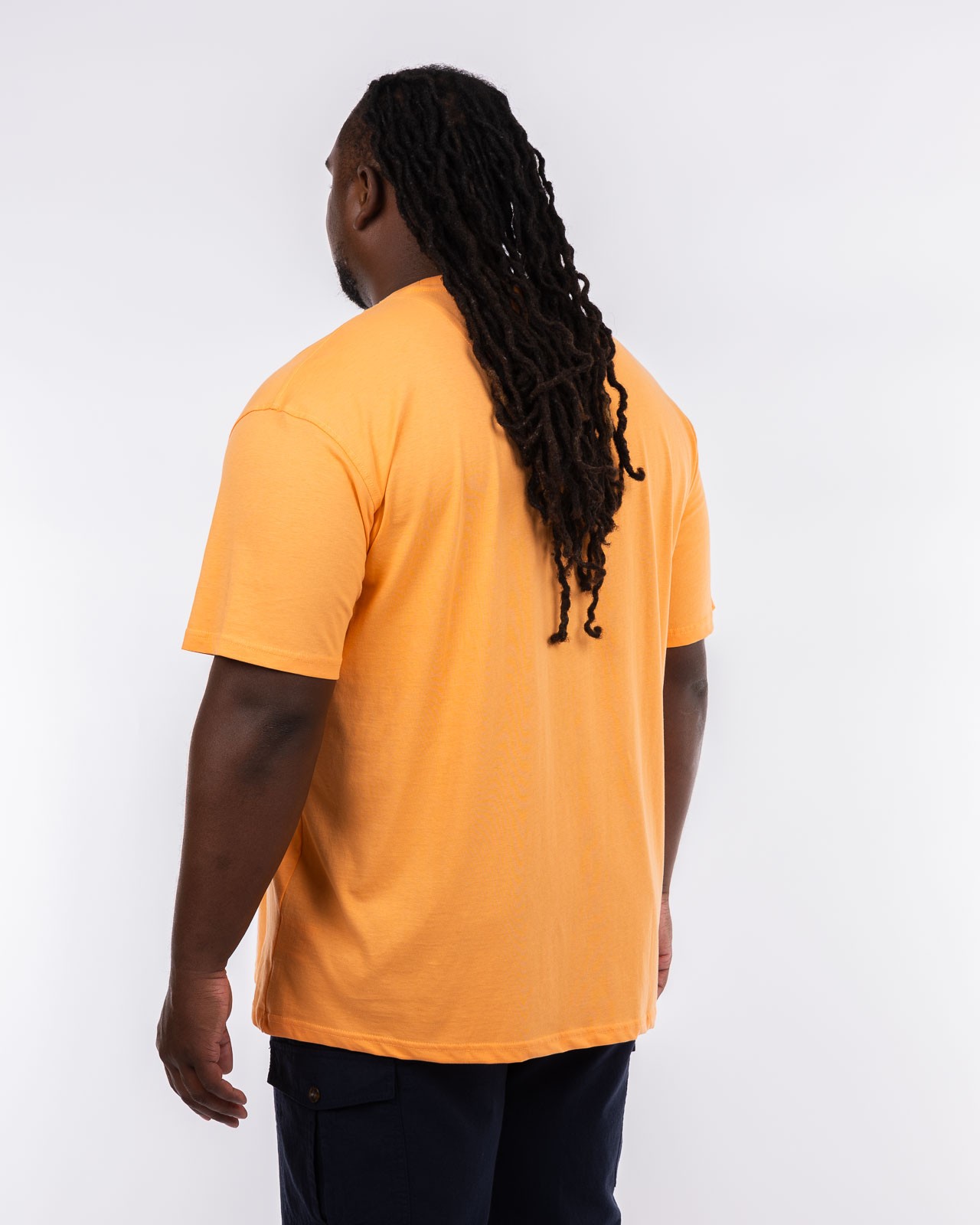 T-shirt col rond Sunset grande taille orange