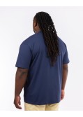 T-shirt col rond California grande taille bleu marine