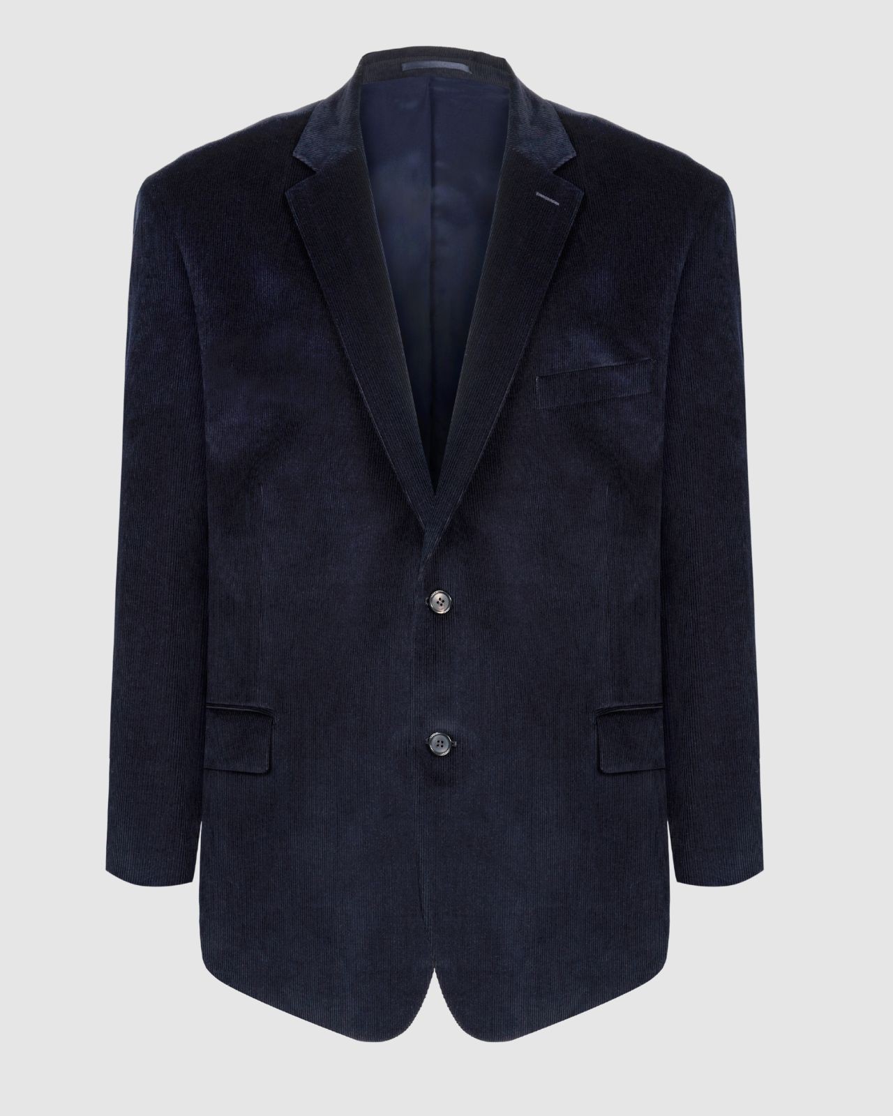 Veste corduroy grande taille bleu marine