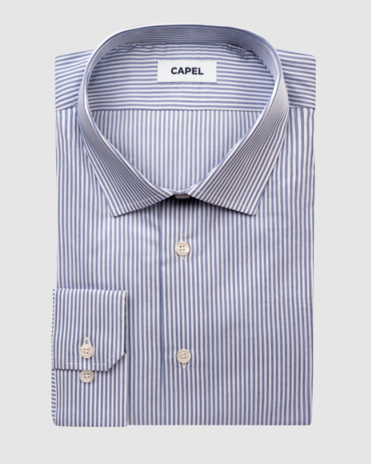 Chemise à rayures grande taille bleu