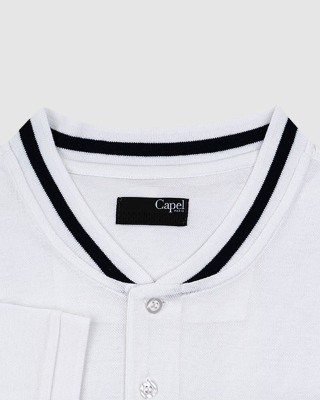 Polo grande taille blanc