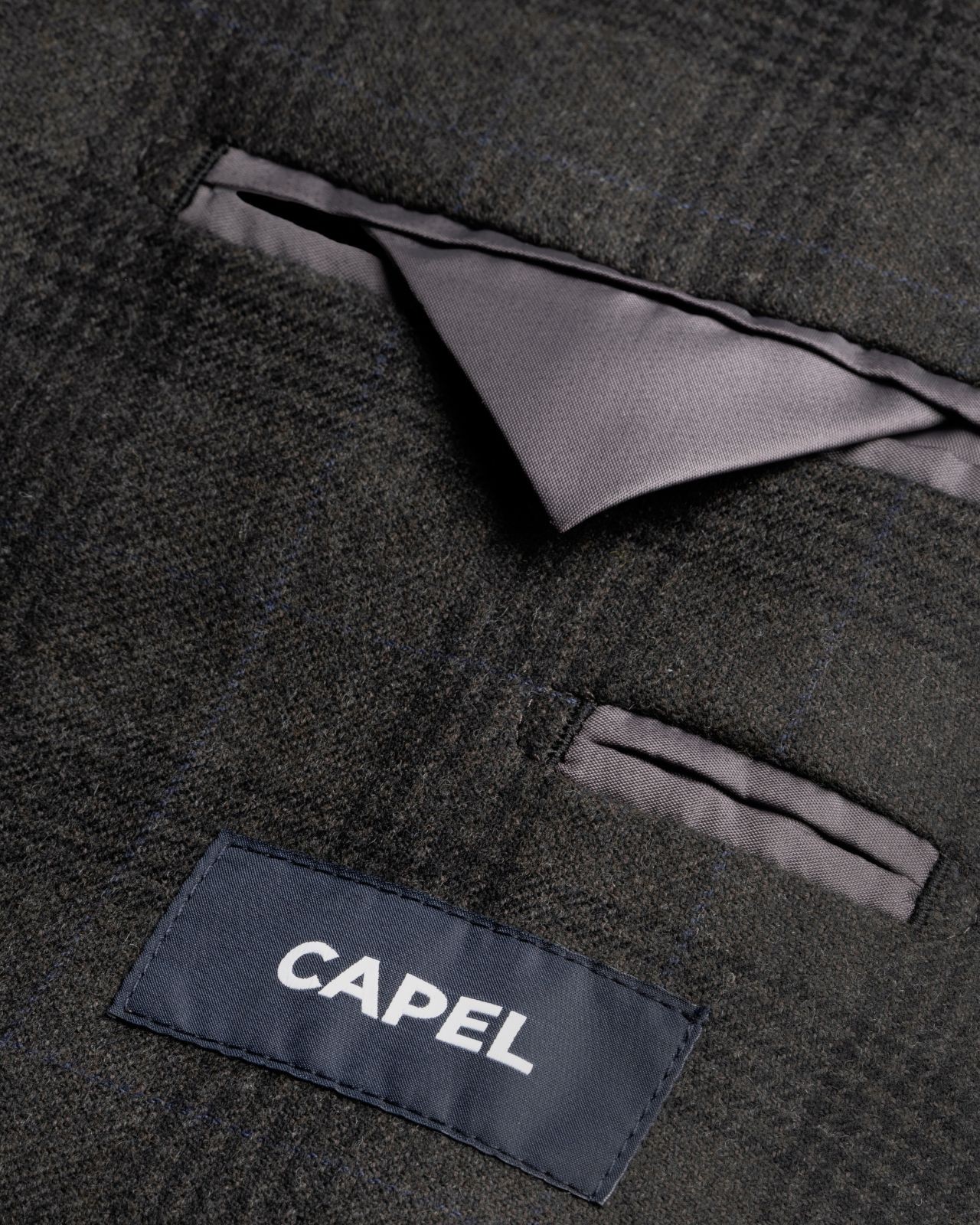 Veste à carreaux grande taille vert