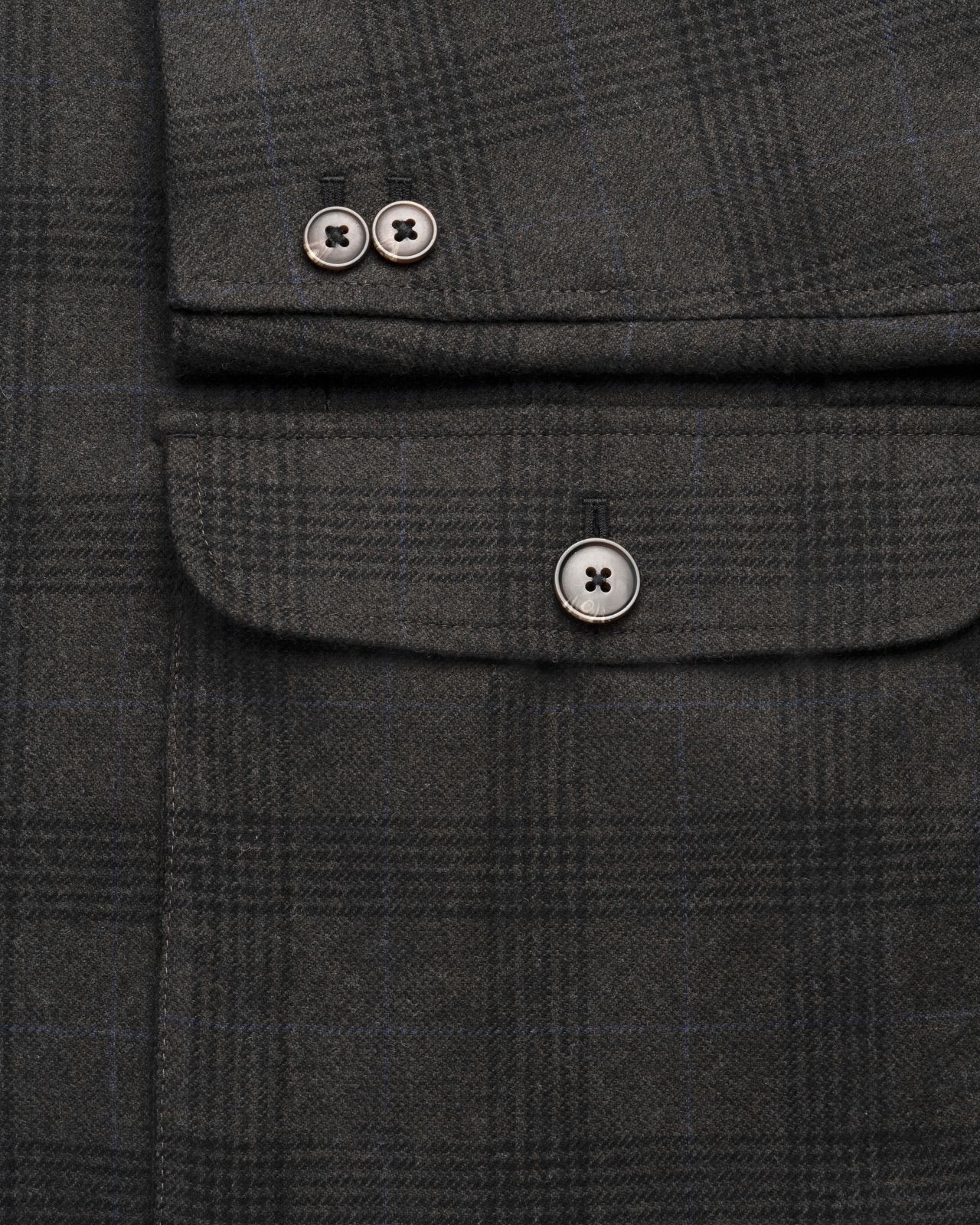 Veste à carreaux grande taille vert