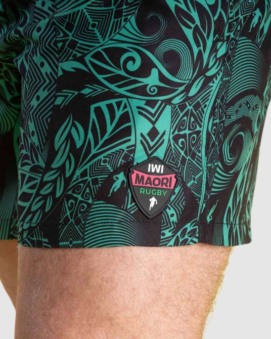 Short de bain Maori grande taille vert