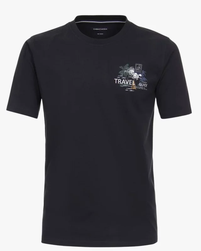 T-shirt grande taille bleu marine