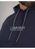 Sweat à capuche Calvin Klein grande taille bleu nuit - Size-factory